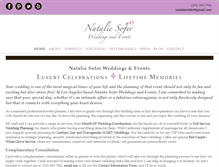 Tablet Screenshot of nataliesoferweddingsandevents.com